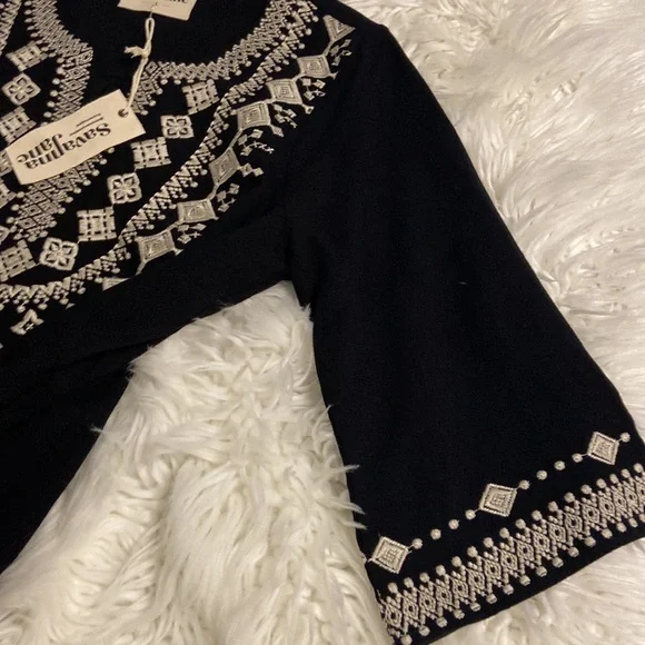 Savanna Jane Linen Black Dress size L brand new length 36” bust 38/40” - Picture 10 of 12